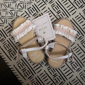 NWT Janie and Jack AERIN Ruffle Strap Sandal - Size 5